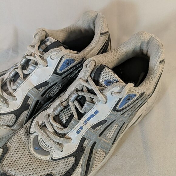 Asics GT-2060 Duomax TN153 White Blue Grey Womens US 9 F360301 Sneakers Shoes - Picture 3 of 14